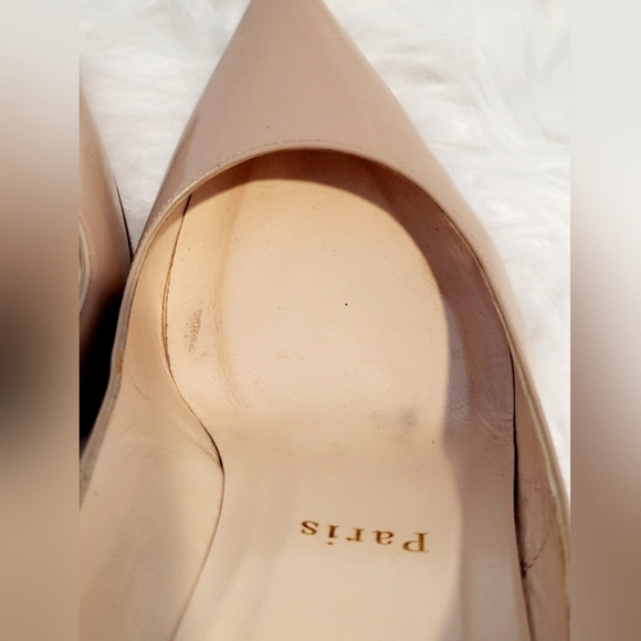 Christian Louboutin Nude Patent Pump Heels - Picture 10 of 14